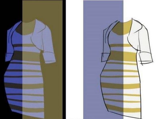揭秘蓝黑裙子“变”白金裙子的真相：蓝黑裙子原图